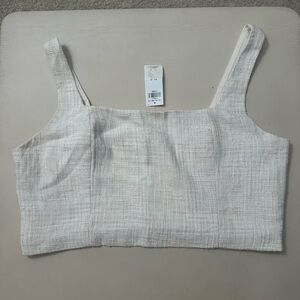 Abercrombie & Fitch Cream Tank Top